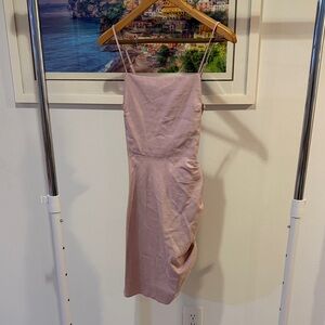 Wayf Blush Backless Dress